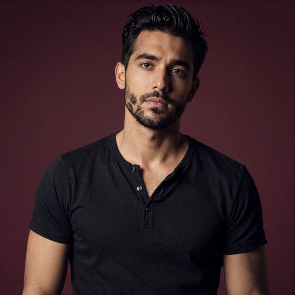 Confident man portrait illustrating big dick energy BDE in modern dating