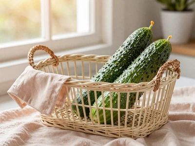 Editorial still life illustrating the Cucumber Date Code body-positive dating signal
